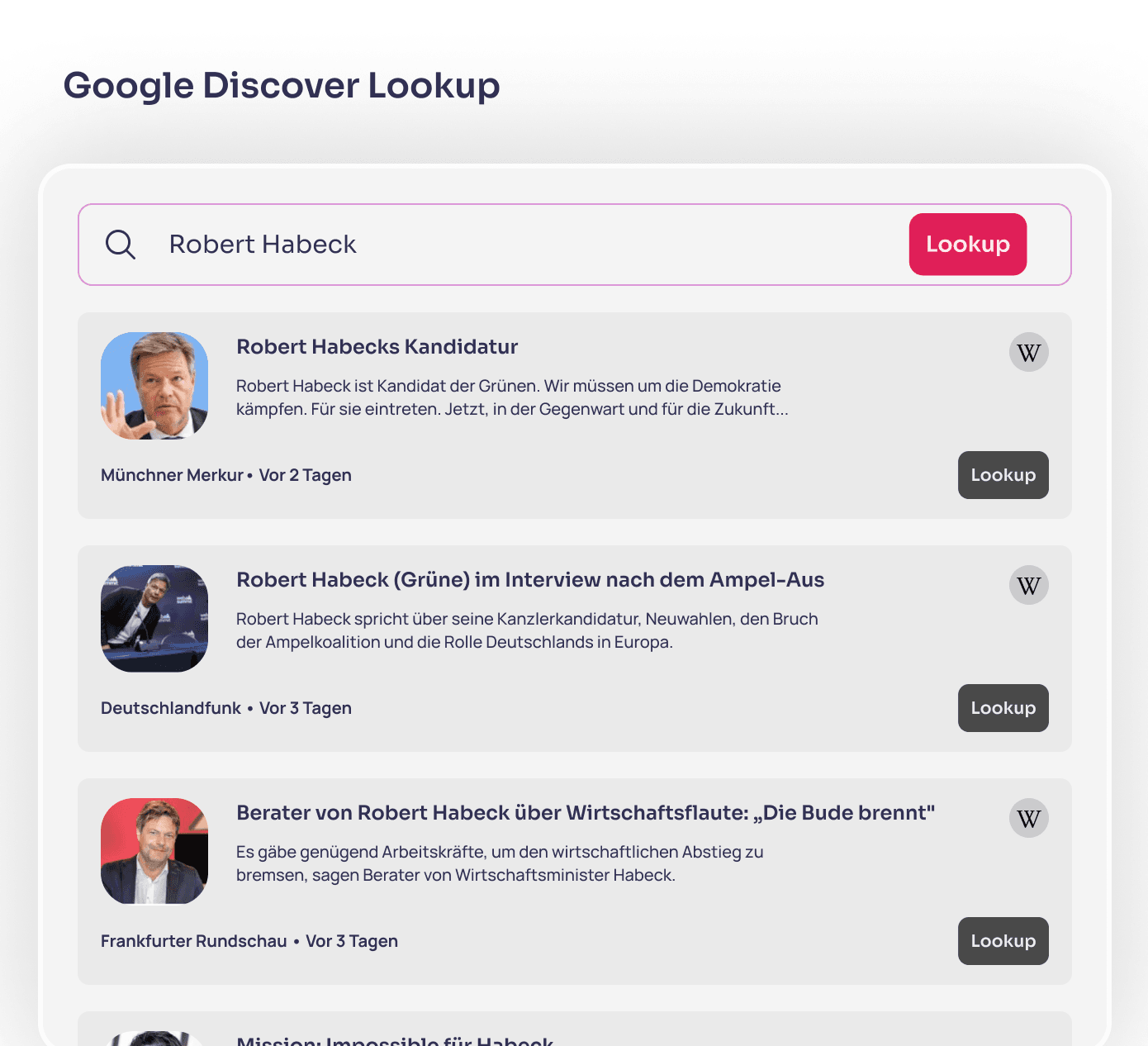 Discover Lookup